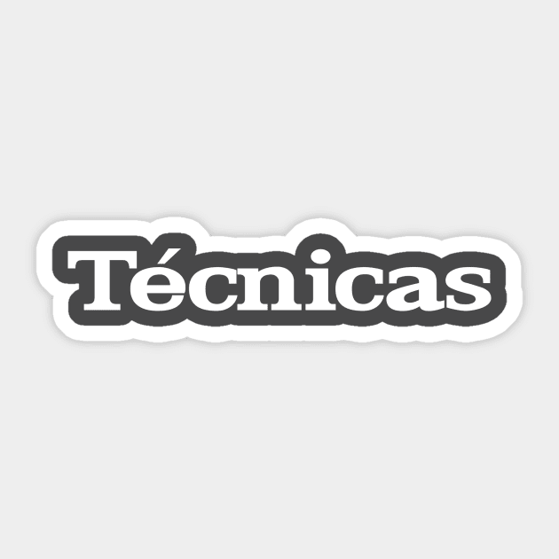 Technics (white logo) Sticker by weirdude